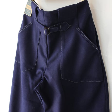ASEEDONCLOUD アシードンクラウド Melton denim HandWerker wide trousers メルトンデニムワイドトラウザー #ブルー