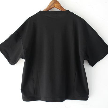 amne アンヌ TWISTED JERSEY half sleeve bottie #ブラック、ブルー