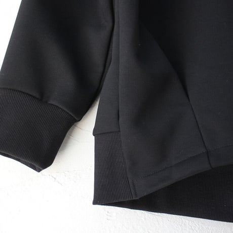 maomade マオメイド　きれいめしっかり裏毛変形ネックタック入りプルオーバー