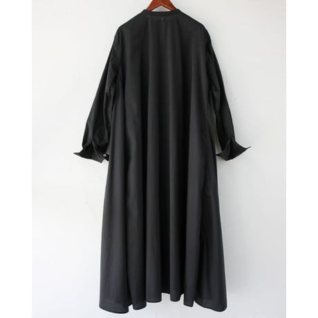 **再入荷** sasanqua by trees サザンカバイツリーズ　プルオーバーライクシャツワンピース　#ブラック、カーキ　【送料無料】
