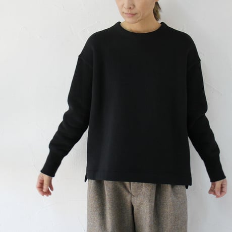 atelier naruse アトリエナルセ fleece cotton pullover 裏毛コットンプルオーバー　#ブラック