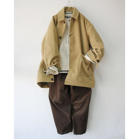 amne アンヌ　MELTON harrington coat　メルトンハリントンコート　#ベージュ　【送料無料】