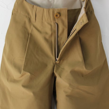 ASEEDONCLOUD アシードクラウド HandWerker Wide Trousers ウェザークロスワイドトラウザー　#カーキ　【送料無料】