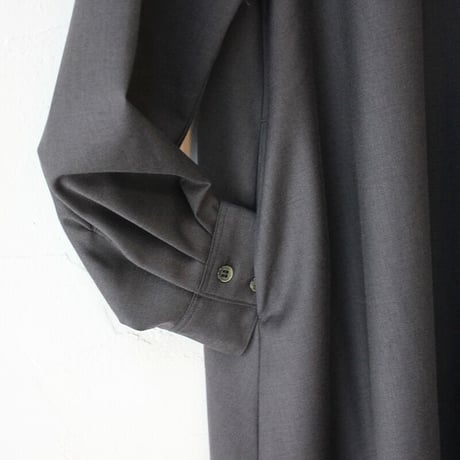 amne アンヌ　GABARDINE cone dress ギャバジンコーンドレス　＃グレープ、チャコール