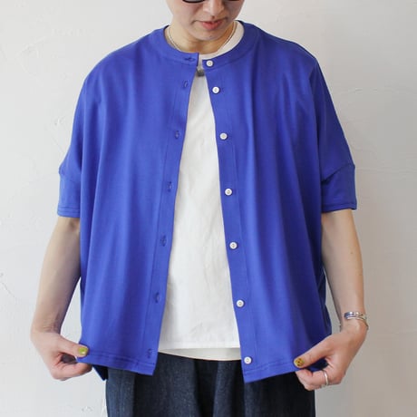 **再入荷**LinenYa リネンヤ　Tシャツカーディガン　#ブルー、アイスグレー、イエロー、レッド