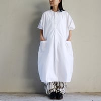 homspun ホームスパン　タイプライタープルオーバーワンピース　#ホワイト 【送料無料】