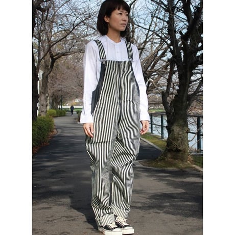 FUNSET OF ART ファンセットオブアート　ヒッコリーフィッシャーマンオーバーオール　#インディゴ