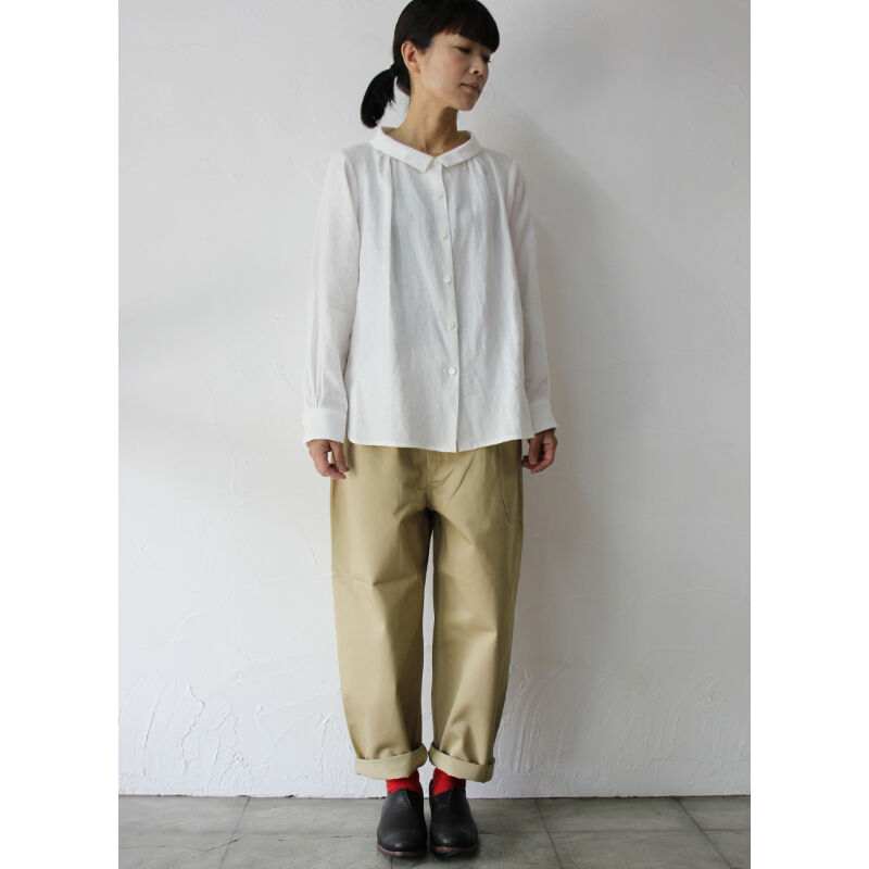 atelier naruse アトリエナルセ linen stand-off collar b