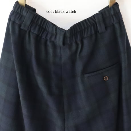 **2025a/w分到着**atelier naruse アトリエナルセ　wool flannel gaucho pants　ウールフラノガウチョパンツ　【送料無料】