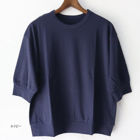**またまたまた再入荷** Linenya リネンヤ　クルーネック5分袖Tシャツ　【送料無料】