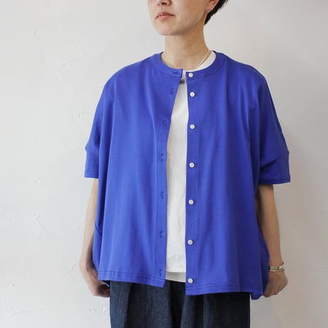 **再入荷**LinenYa リネンヤ　Tシャツカーディガン　#ブルー、アイスグレー、イエロー、レッド