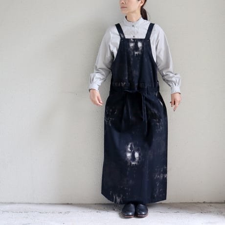 ASEEDONCLOUD アシードンクラウド　Fog forest denim Sankayo apron dress #black