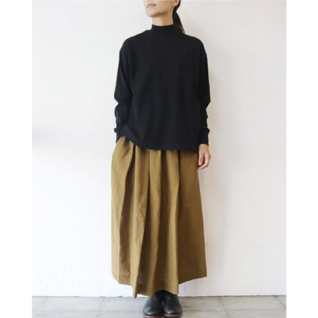 **またまた再入荷** Linenya リネンヤ　リネンタックスカート　＃キャメルブラウン、ブラック