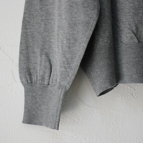 atelier naruse アトリエナルセ　コットンニットカーディガン cotton knit cardigan　#キャメル、グレイ、ブラック