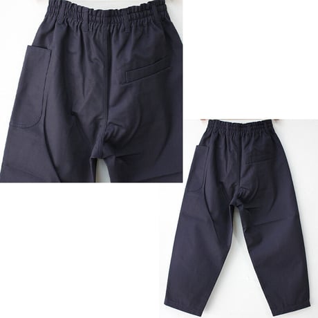 **再入荷** atelier naruse アトリエナルセ cotton chino balloon pants コットンチノWゴムバルーンパンツ #ネイビー、ベージュ　【送料無料】