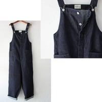 **再入荷** sasanqua by trees サザンカバイツリーズ　10ozカツラギデニムワークオール　#インディゴ、アイボリー