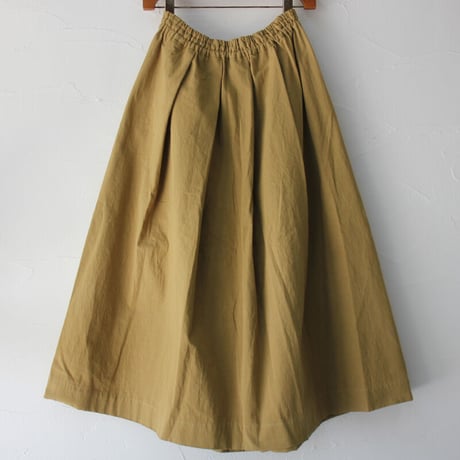 **またまた再入荷** Linenya リネンヤ　高密度コットンタックスカート