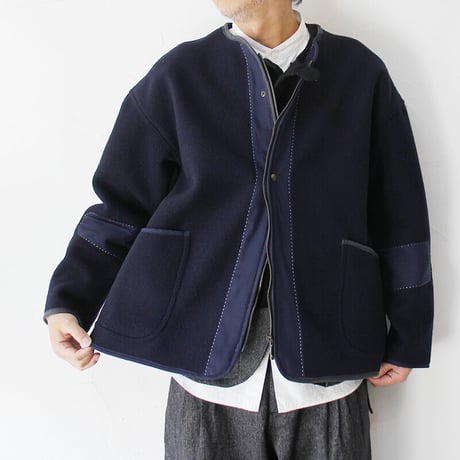 FUNSET OF ART ファンセットオブアート　モッサーウールライナーブルゾン　#ネイビー