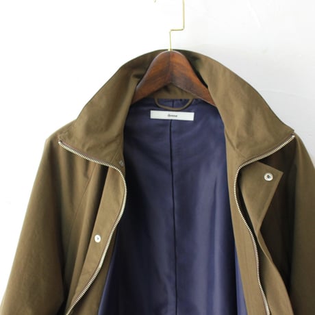 amne アンヌ　NYLON covered coat　カバーコート #Coyote 【送料無料】