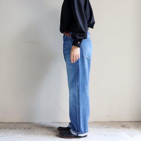 **またまた再入荷** sasanqua by trees サザンカバイツリース Wide Straight Denim ワイドストレートデニム #3years  wash 【送料無料】
