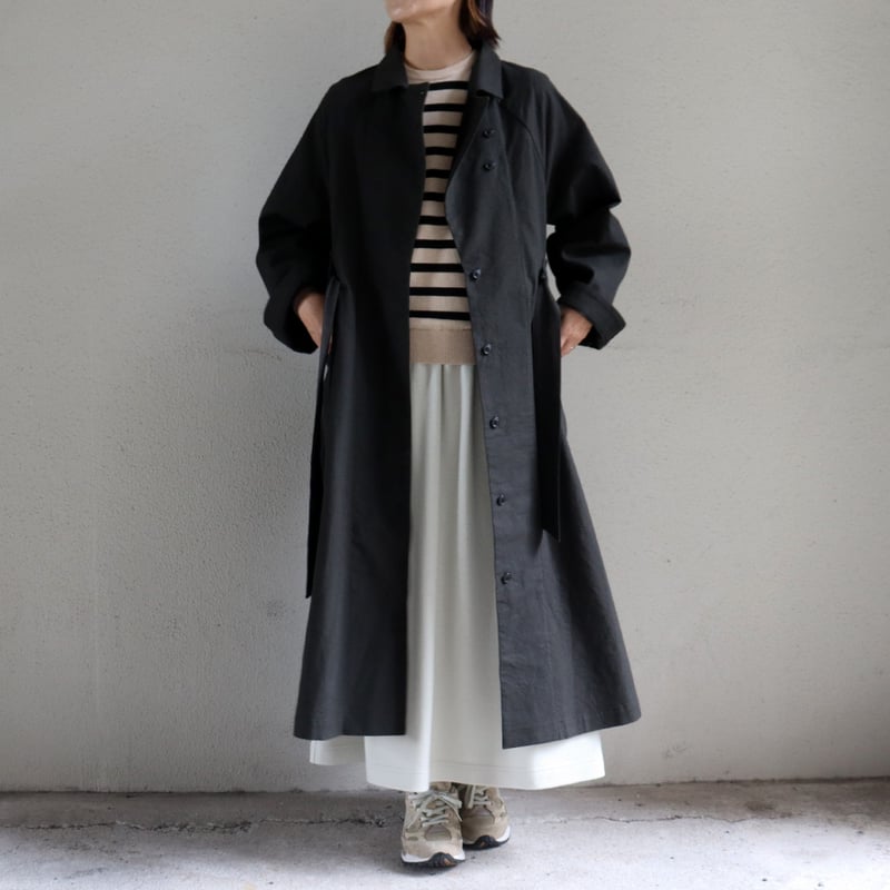 MAGALI マガリ コットンリネンアンティークキャンバストレンチコート