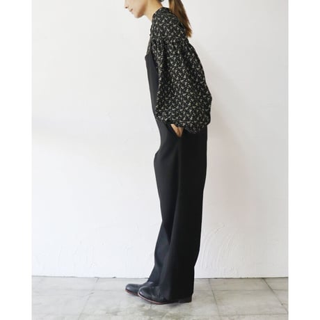 **再入荷** TRAVAIL MANUEL トラバイユマニュアル　T/Cツイルサロペット　#チャコール、ブラック