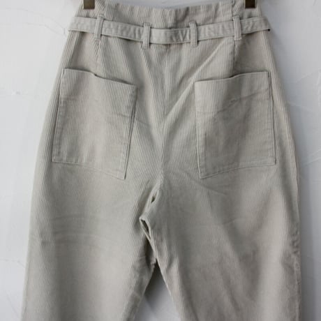 amne アンヌ　CORDUROY belterd bonito #Ivory 【送料無料】