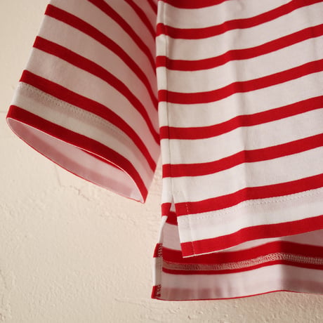 atelier naruse アトリエナルセ　コットンボーダーカットソー（長袖）　cotton border cut&sewn ～+homme～