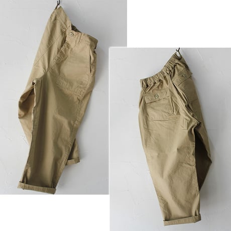 **またまた再入荷** sasanqua by trees サザンカ　US ARMY FATIGUE PANTS ファティーグパンツ　#オリーブ、ベージュ、ブラック　【送料無料】