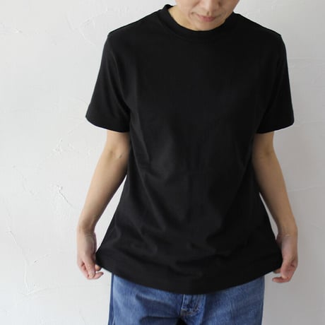 homspun ホームスパン　40/2天竺半袖Tシャツ　#サラシ、チャコール、ブラック
