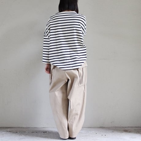 ASEEDONCLOUD アシードンクラウド　P.E DENIM trousers #sand beige　【送料無料】