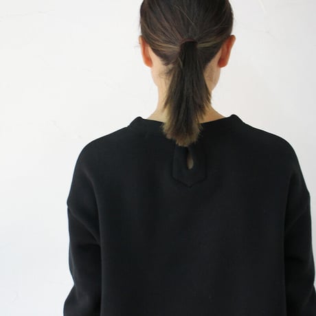 atelier naruse アトリエナルセ fleece cotton pullover 裏毛コットンプルオーバー　#ブラック