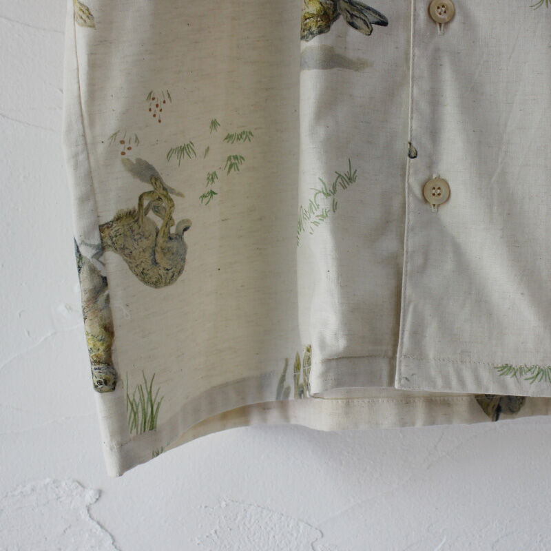 ASEEDONCLOUD 野うさぎ柄シャツ 2021S/S 【公式通販】