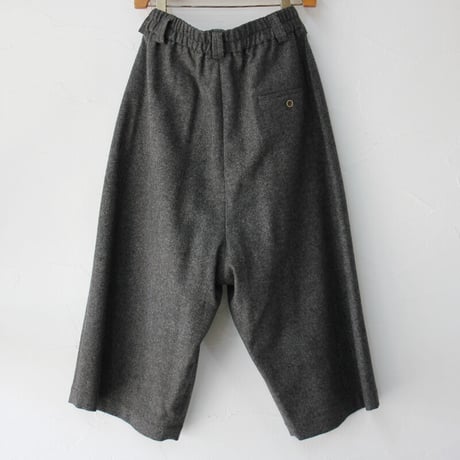 atelier naruse アトリエナルセ furano wool wide pants  #杢ブラック　【送料無料】