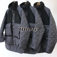 anme アンヌ　BOA/QUILT useful coat　#ブラック　【送料無料】
