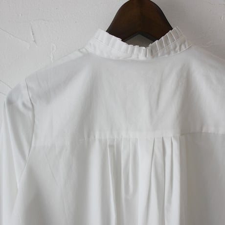**再入荷** amne アンヌ　BROAD frilled blouse ブロードフリルブラウス【送料無料】