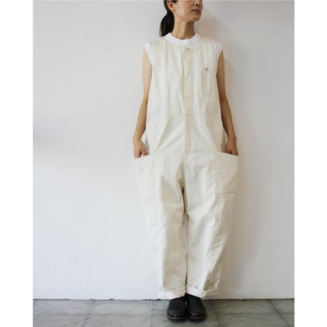 sasanqua by trees サザンカバイツリーズ　Hide seam work all ハイドシームワークオール　#IVORY,BEIGE
