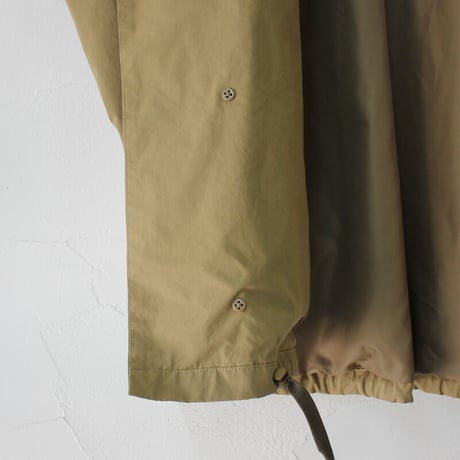 **再入荷** TRAVAIL MANUEL トラバイユマニュアル　T/Cバイオウェザーノーカラーブルゾン　#ブラック、カーキ