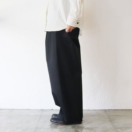 TRAVAIL MANUEL トラバイユマニュアル　コンパクトチノストレッチコクーンパンツ　　【送料無料】