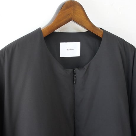 miffew ミフュー no coller over down jacket ノーカラーオーバーダウンジャケット　#black , beige , ecru