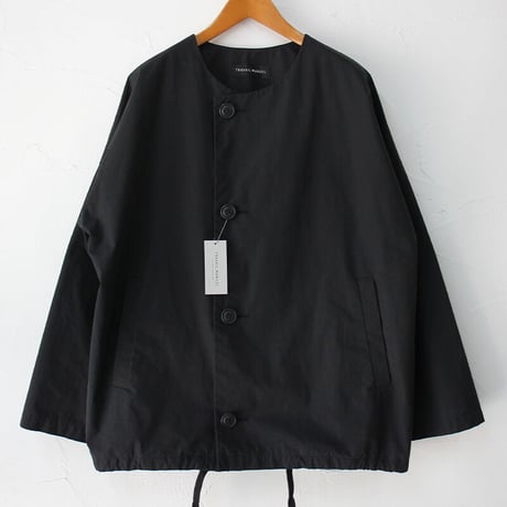 **再入荷** TRAVAIL MANUEL トラバイユマニュアル　T/Cバイオウェザーノーカラーブルゾン　#ブラック、カーキ