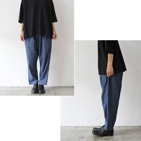TRAVAIL MANUEL トラバイユマニュアル　6.5ozライトデニムサドルパンツ　♯ LT/INDIGO , INDIGO , GREY　【送料無料】