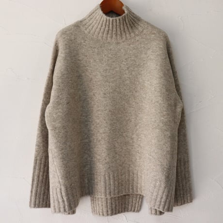 maomade マオメイド　NEWヤクフィールハイネックニット　#オフベージュ、グレージュ、オレンジ、ブラック　【送料無料】