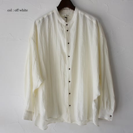 SUSURI ススリ　ハルシャツ　＃off white , black　【送料無料】