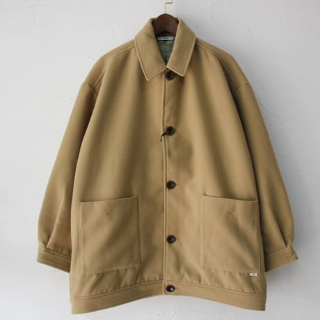 amne アンヌ　MELTON harrington coat　メルトンハリントンコート　#ベージュ　【送料無料】