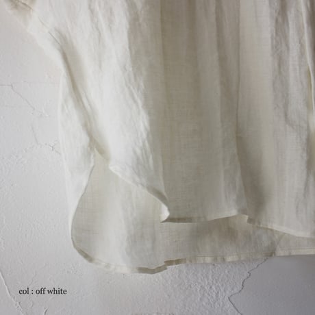 SUSURI ススリ　ハルシャツ　＃off white , black　【送料無料】