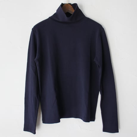 LinenYa リネンヤ　コットンタートルニット　#ブラック、ネイビー、キャメル、アイボリー