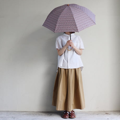 **再入荷**homspun ホームスパン　ダンプ小花プリント晴雨兼用折り畳み傘　#スミクロ、ブルー、ブラック