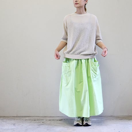 homspun ホームスパン　バルキーシーチングダブルポケットギャザースカート