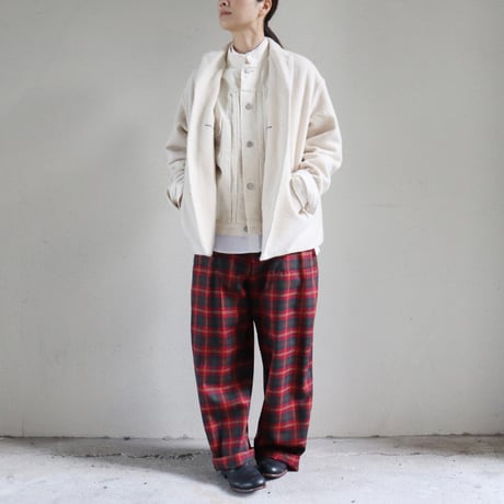 ASEEDONCLOUD アシードンクラウド　Foggy wool Sankayo jacket #off white 【送料無料】